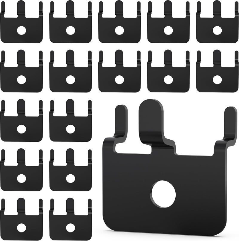 BFPeaky Metal Pegboard Hooks 50 PC- Black Prong Peg Board Hooks for Hanging Jewelry, Pictures & Crafts - Fits 1/4 and 1/8 Peg Board - Pegboard Clips for Workshop, Retail Display & Home Organization - Image 1